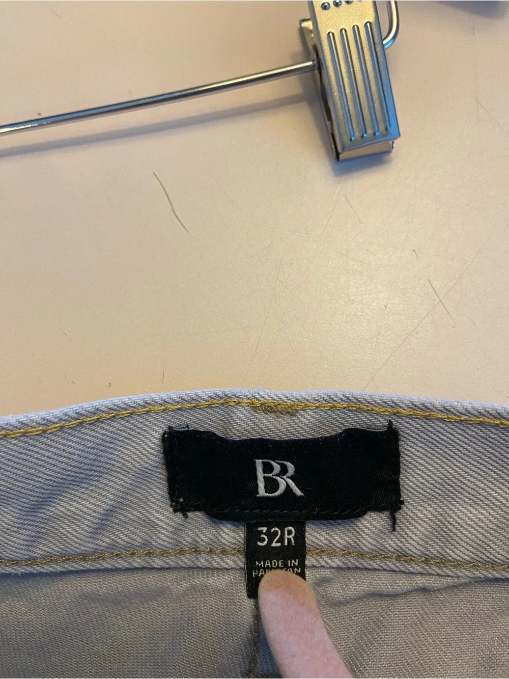 Banana Republic Men's Light Gray Straight Jeans
